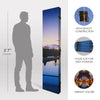 Double-Sided Paris Eiffel Tower & Arc de Triomphe Canvas Room Divider, 4 Panels, 70" H x 63" L